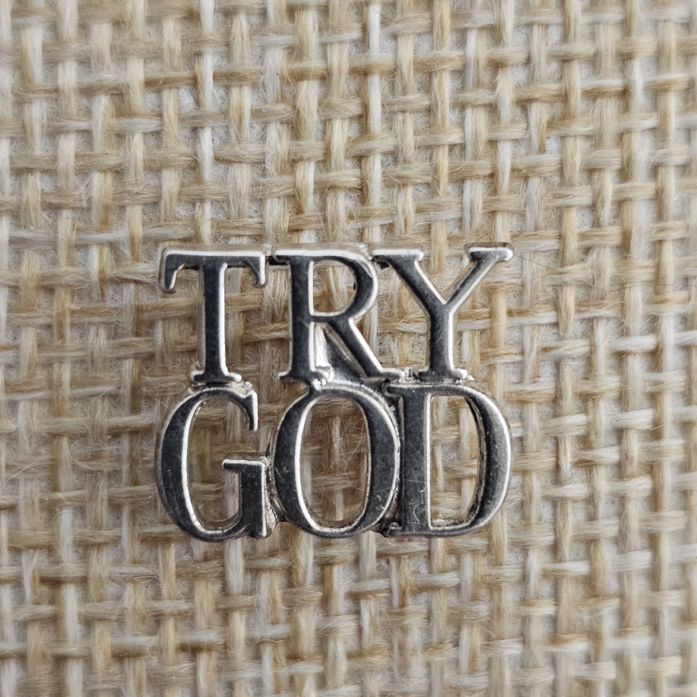 Tiffany Co TRY GOD Sterling Pin